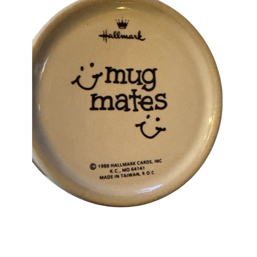 Vintage Hallmark Mug Mates Coffee Mug & Coaster A Woman’s Place 1986 Girl Power - Picture 3 of 9